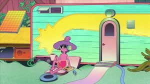 Imagen de animacion de la serie The Midnight Gospel