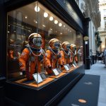 Es obligatorio, por ley, que cada persona disponga en su casa de un traje de protección tipo 1 o 2. Por lo que los escaparates de algunos comercios han cambiado sustancialmente las prendas que visten sus maniquís.