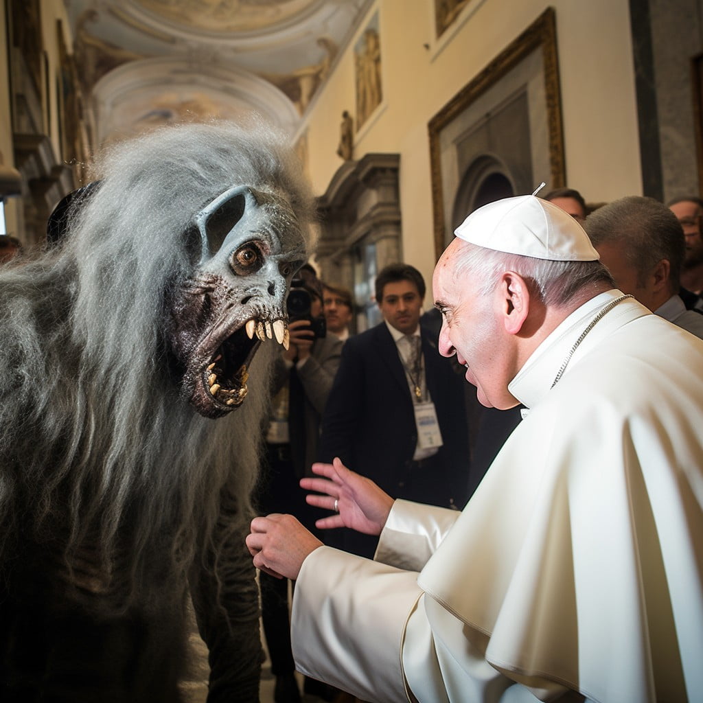 El papa recibe al horror de glamis