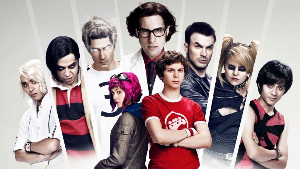 protagonistas y personajes malvados de la pelicula scott pilgrim contra el mundo