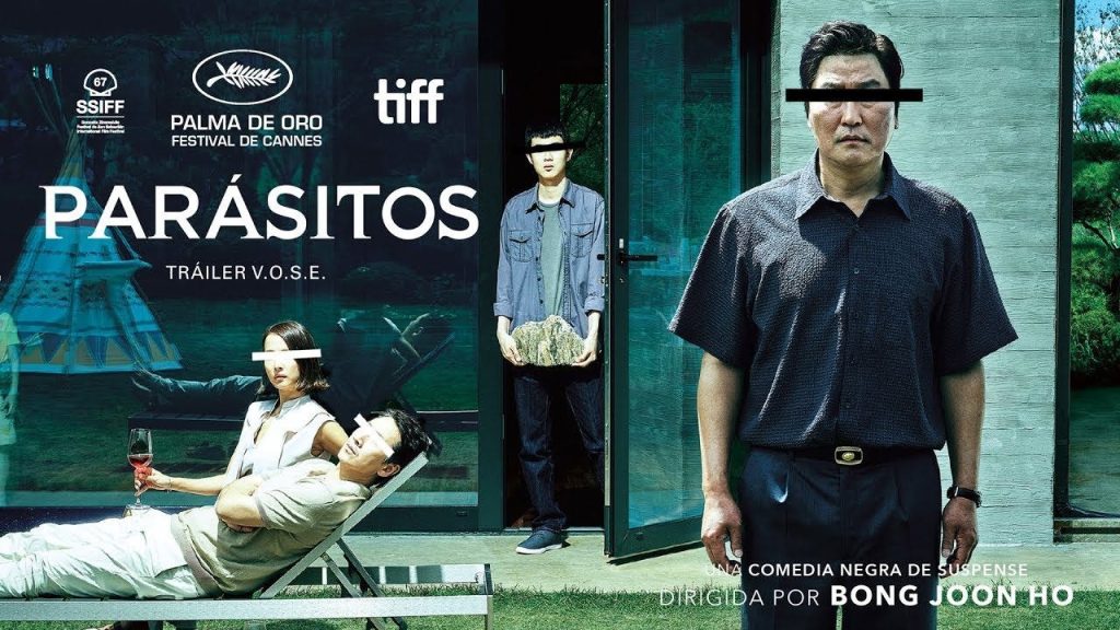 portada principal de pelicula parasitos