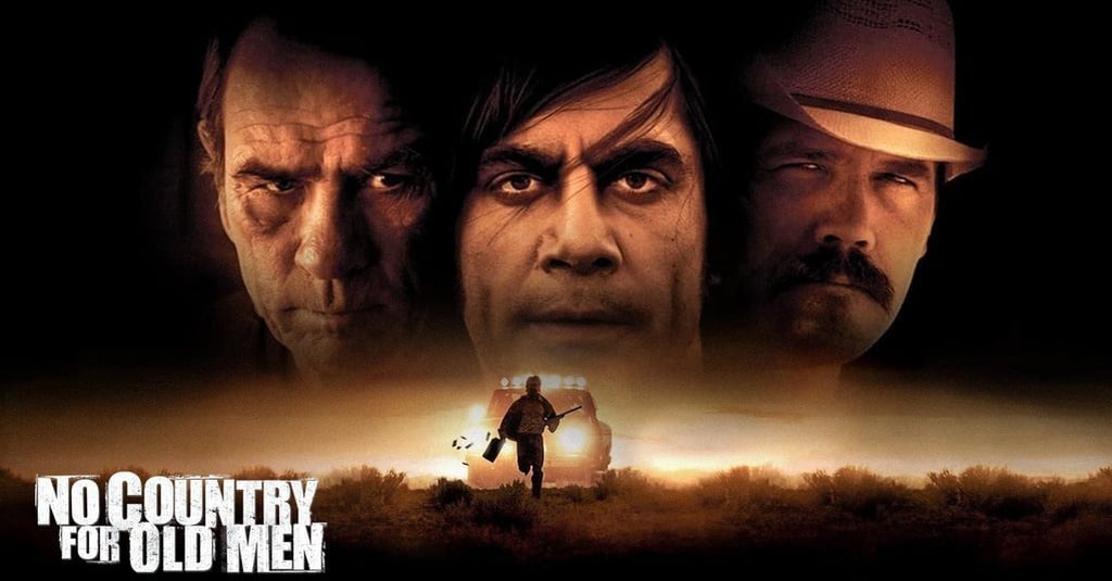 portada horizontal cartel de pelicula no es pais para viejos