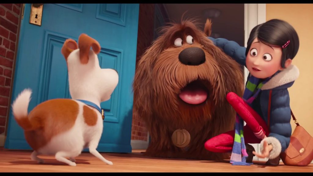 max-duque y su dueña pelicula mascotas